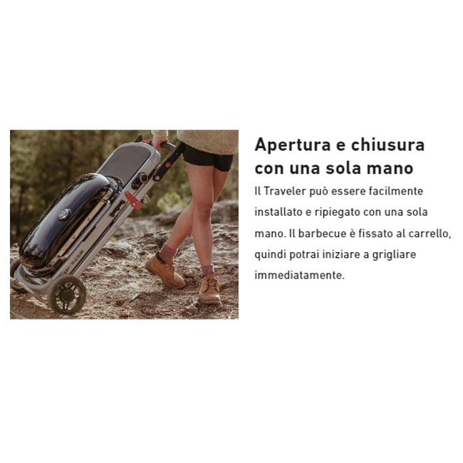 Vendita online Barbecue a gas Weber Traveler Black